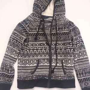 Fleece zip up with hood